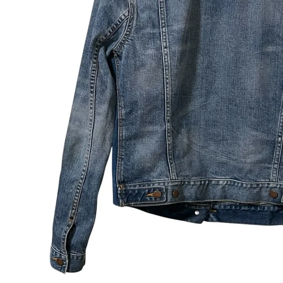 Gap Maternity 1969 icon medium wash denim button up jacket classic timeless - Picture 5 of 11